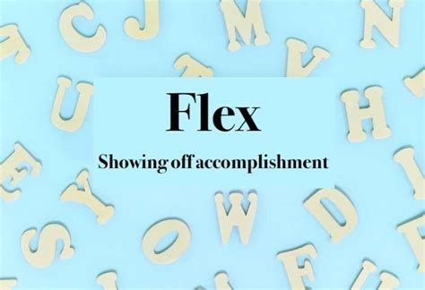 meaning of flex slang